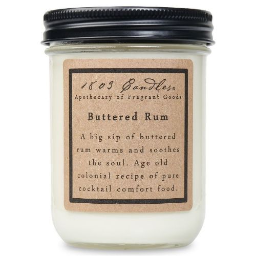 buttered rum soy candle