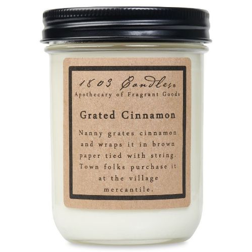 grated cinnamon soy candle
