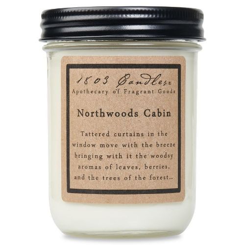 Northwoods Cabin soy jar candle
