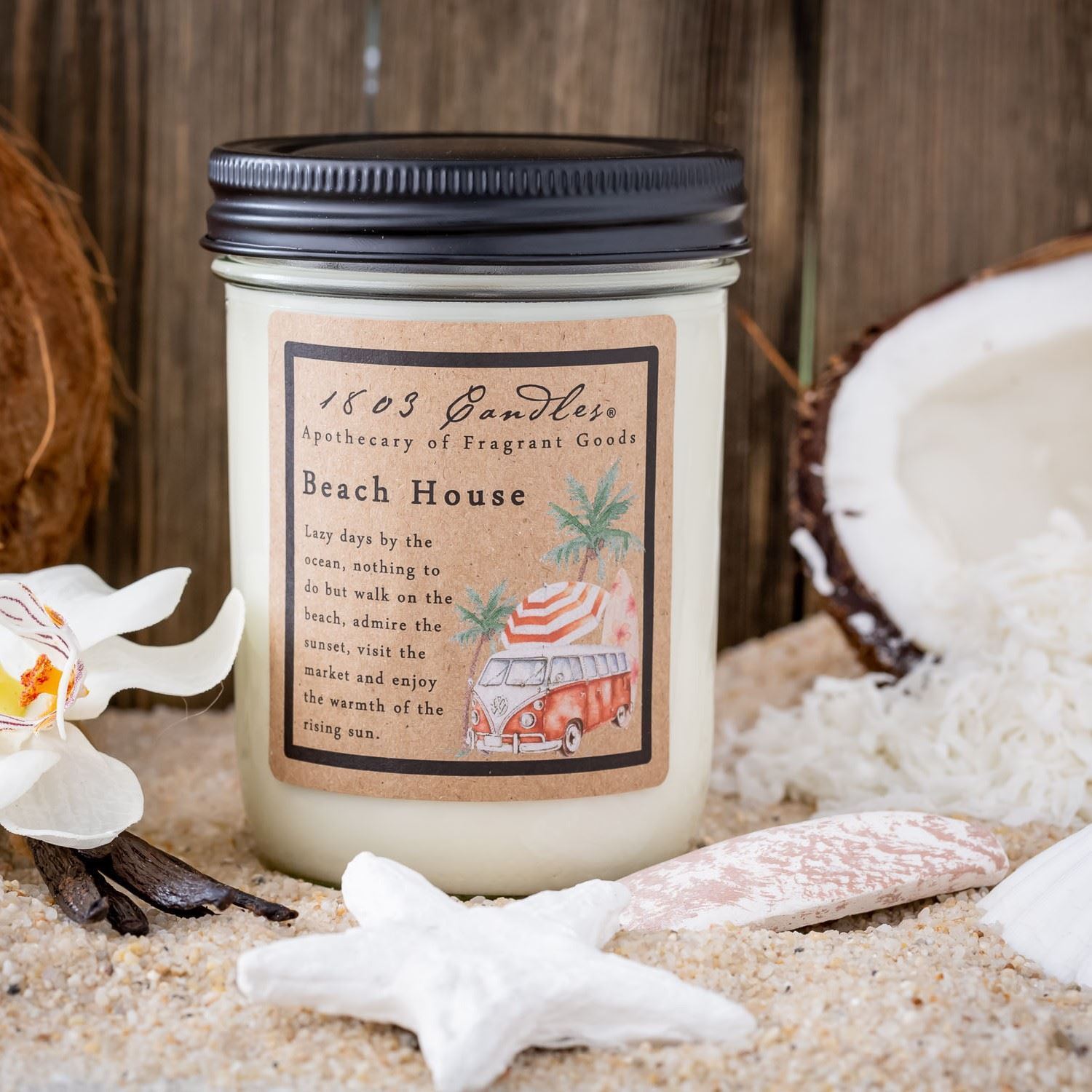 Soy Candle Beach House. 1803 Candles - Best Scented Soy Candles!