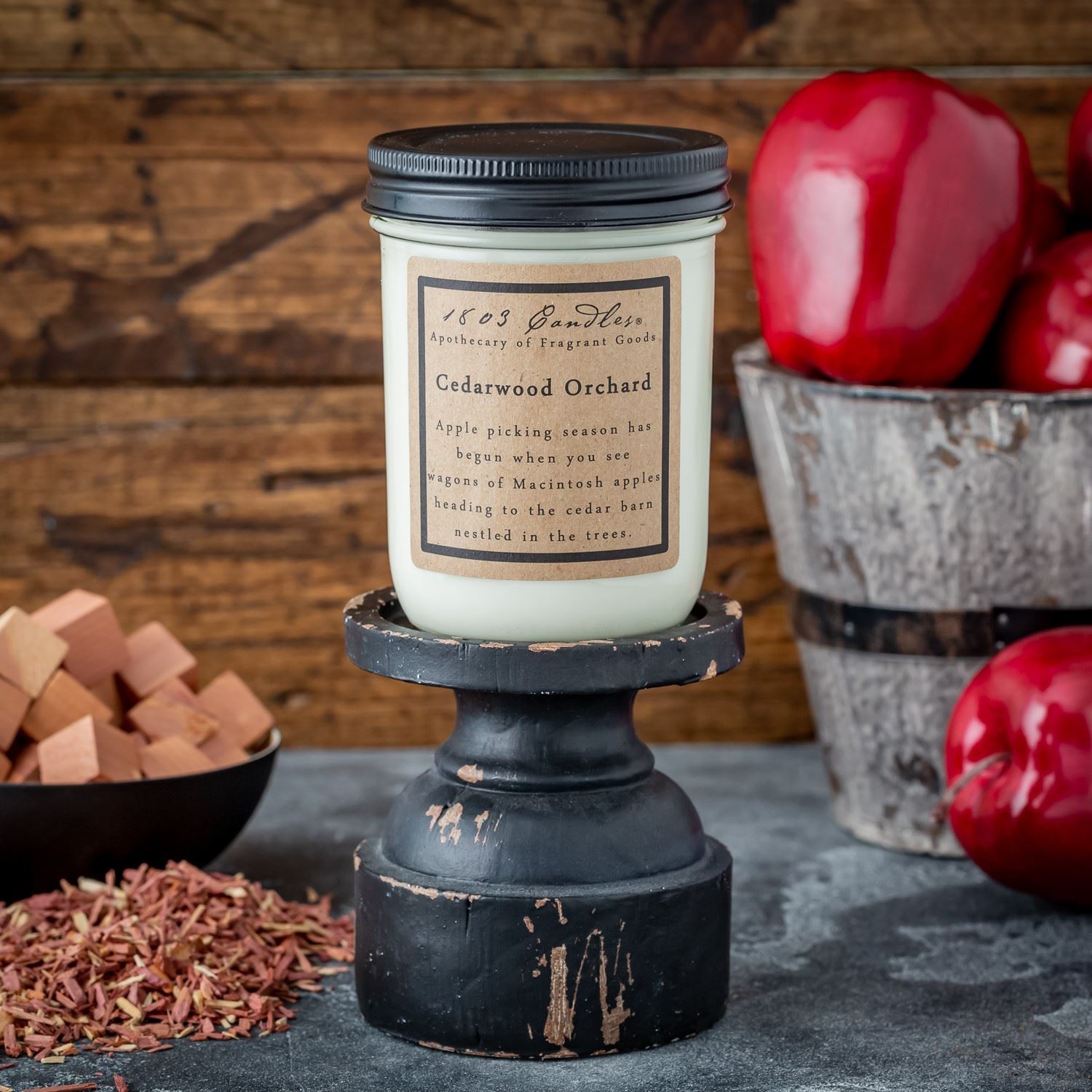 Cedarwood Orchard Soy Candle. 1803 Candles Best Scented Soy Candles!