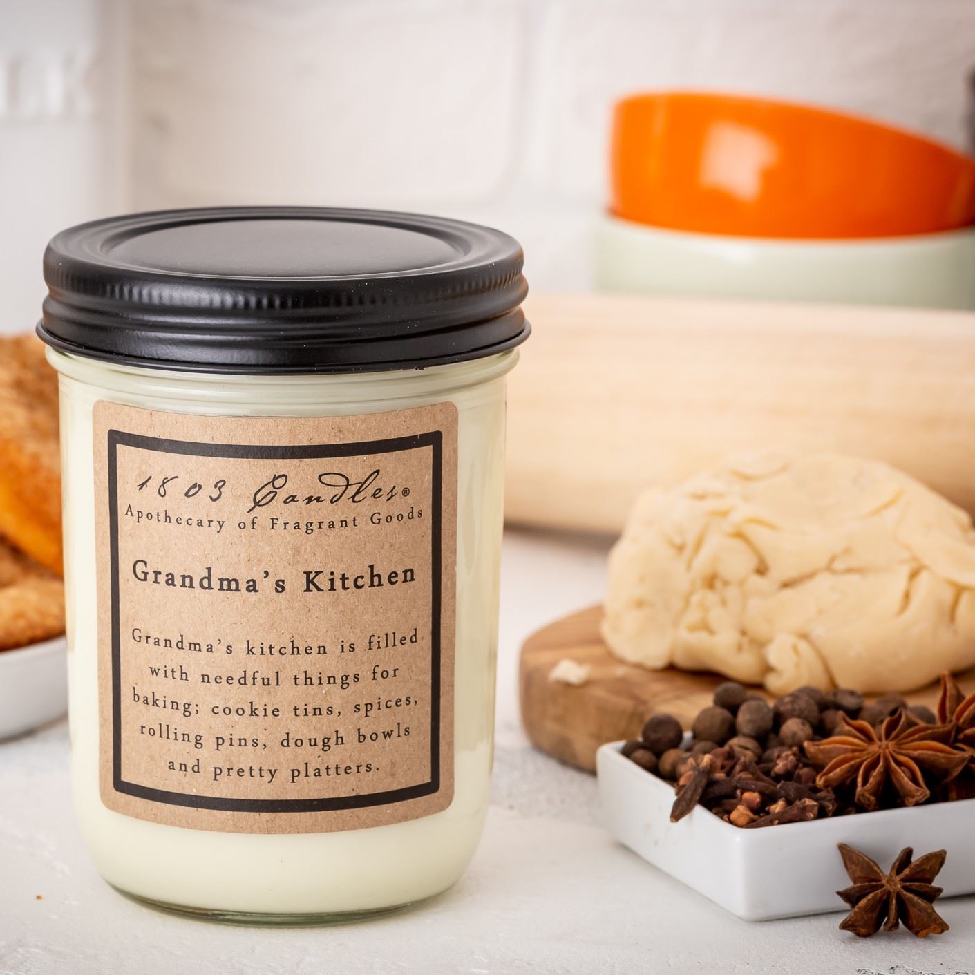 Grandma’s Kitchen Soy Candle. 1803 Candles Best Scented Soy Candles!