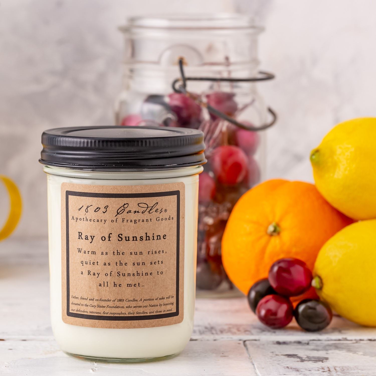 Soy Candle Ray of Sunshine. 1803 Candles Best Scented Soy Candles!