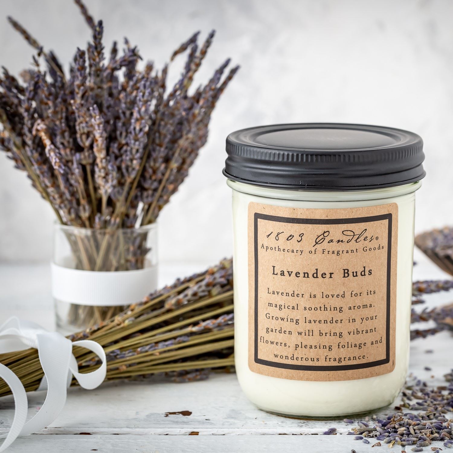Lavender Buds Soy Candle. 1803 Candles Best Scented Soy Candles!