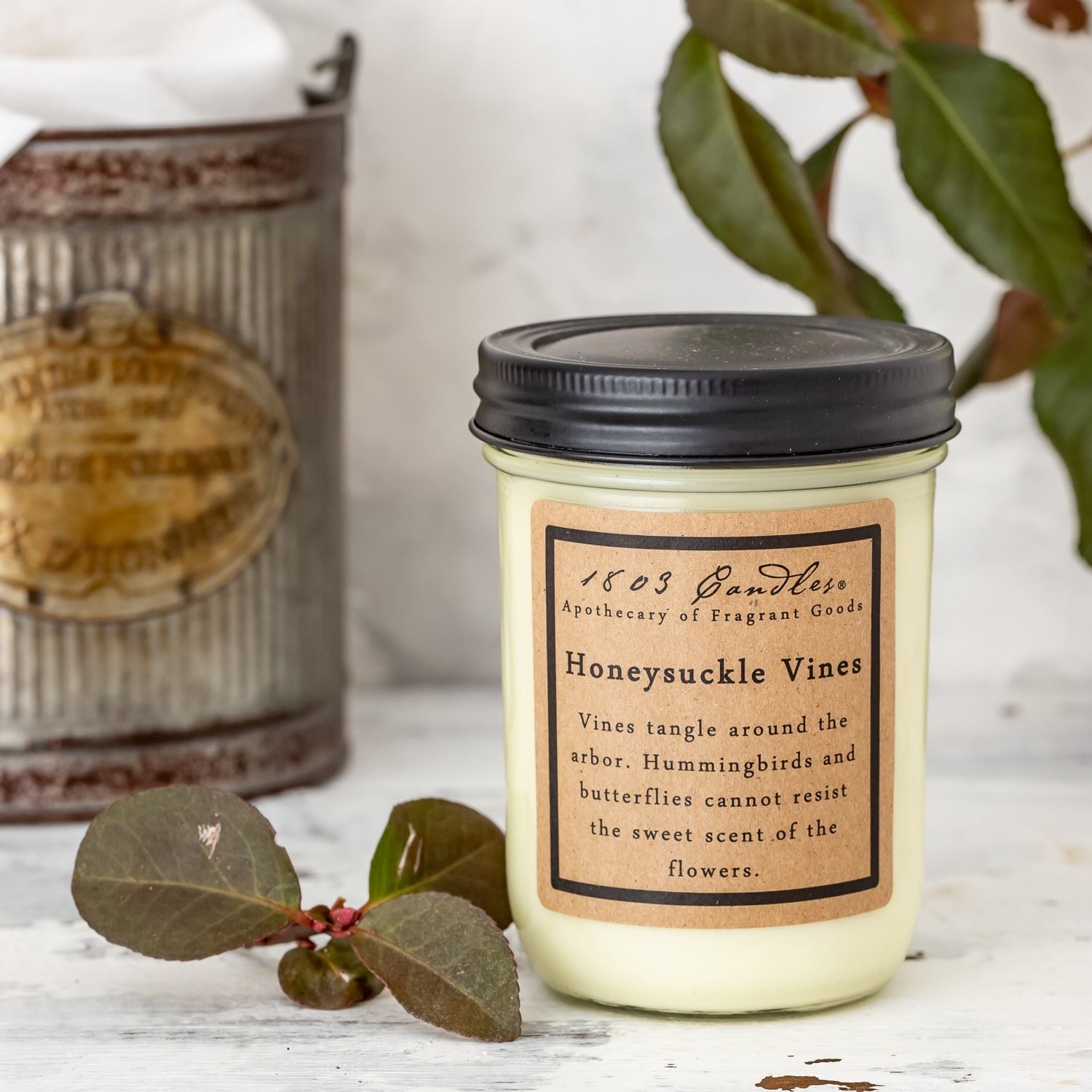 Honeysuckle Vines Soy Candle. 1803 Candles - Best Scented Soy Candles!