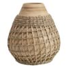 Seagrass Weave Bamboo Vase