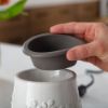 Gray Hobnail Flip Dish Wax Warmer