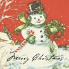 Merry Christmas - Snowman Gift Card 
