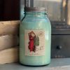 Limited Edition Blue Jar-Old World Santa with Red Coat