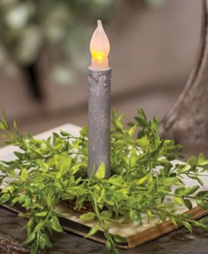 Cement Look Timer Taper Candle