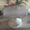 Scalloped Wood Pedestal