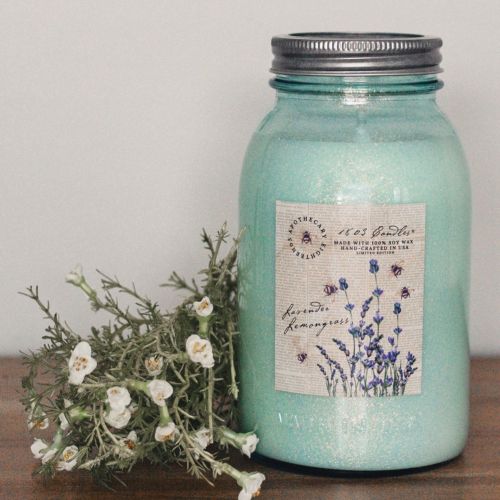 Limited Edition Blue Jar-Lavender Lemongrass 25oz. *New Label*