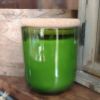 Green Glass Jar Candle-Fresh Cut Trees