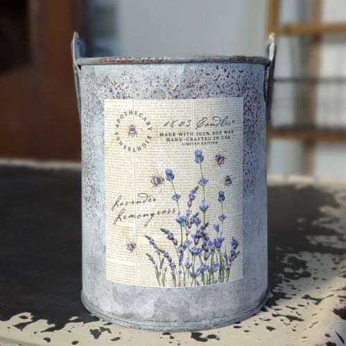 Tin Bucket Lavender Lemongrass