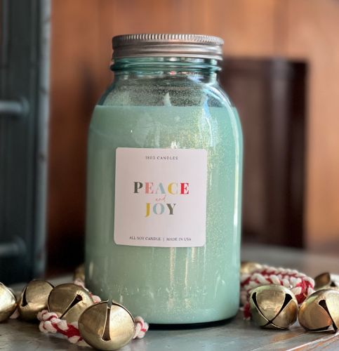Picture of Limited Edition Blue Jar-Peace & Joy 25oz.