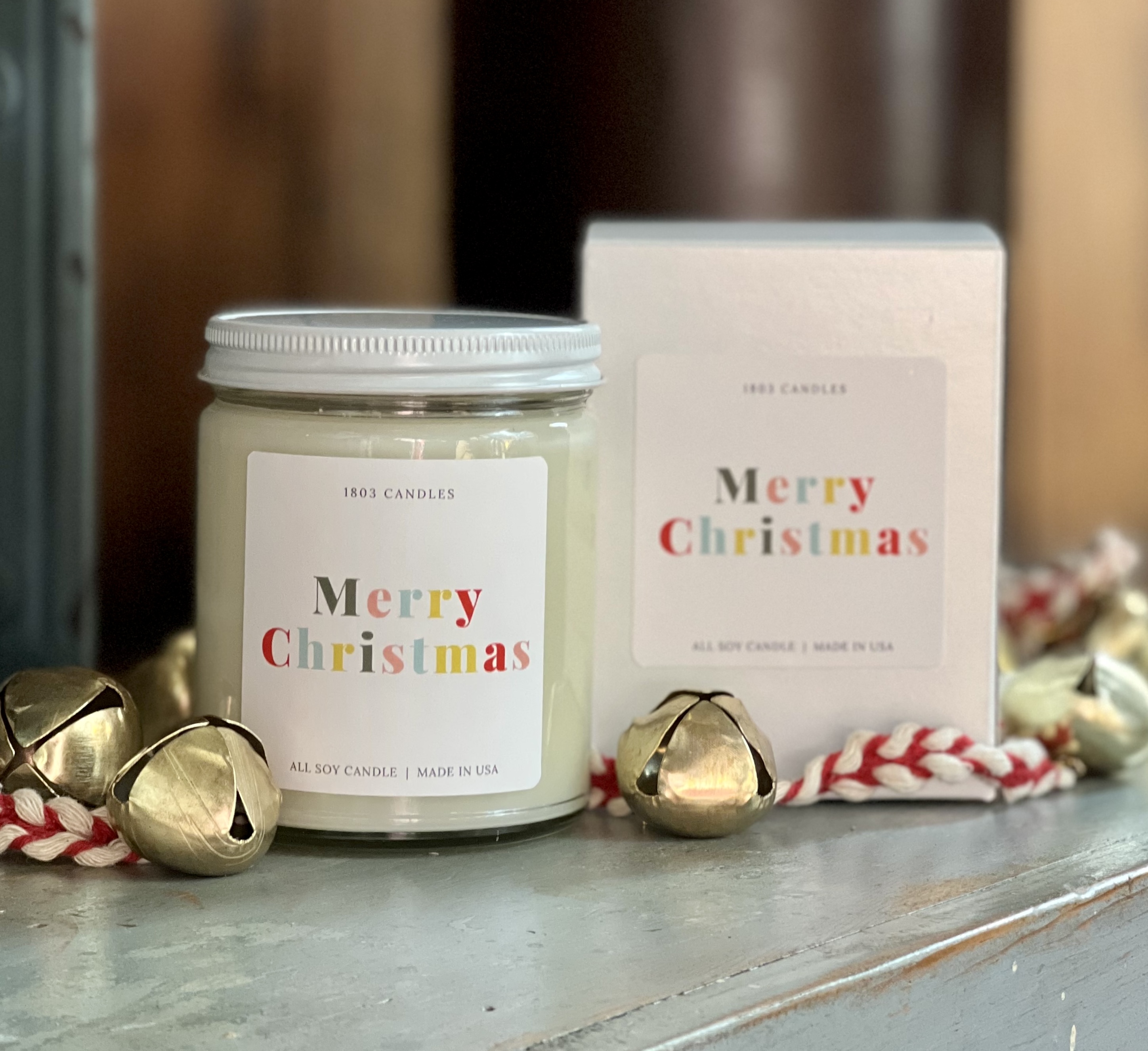 Mistletoe Kisses Soy Candle. 1803 Candles - Best Scented Soy Candles!