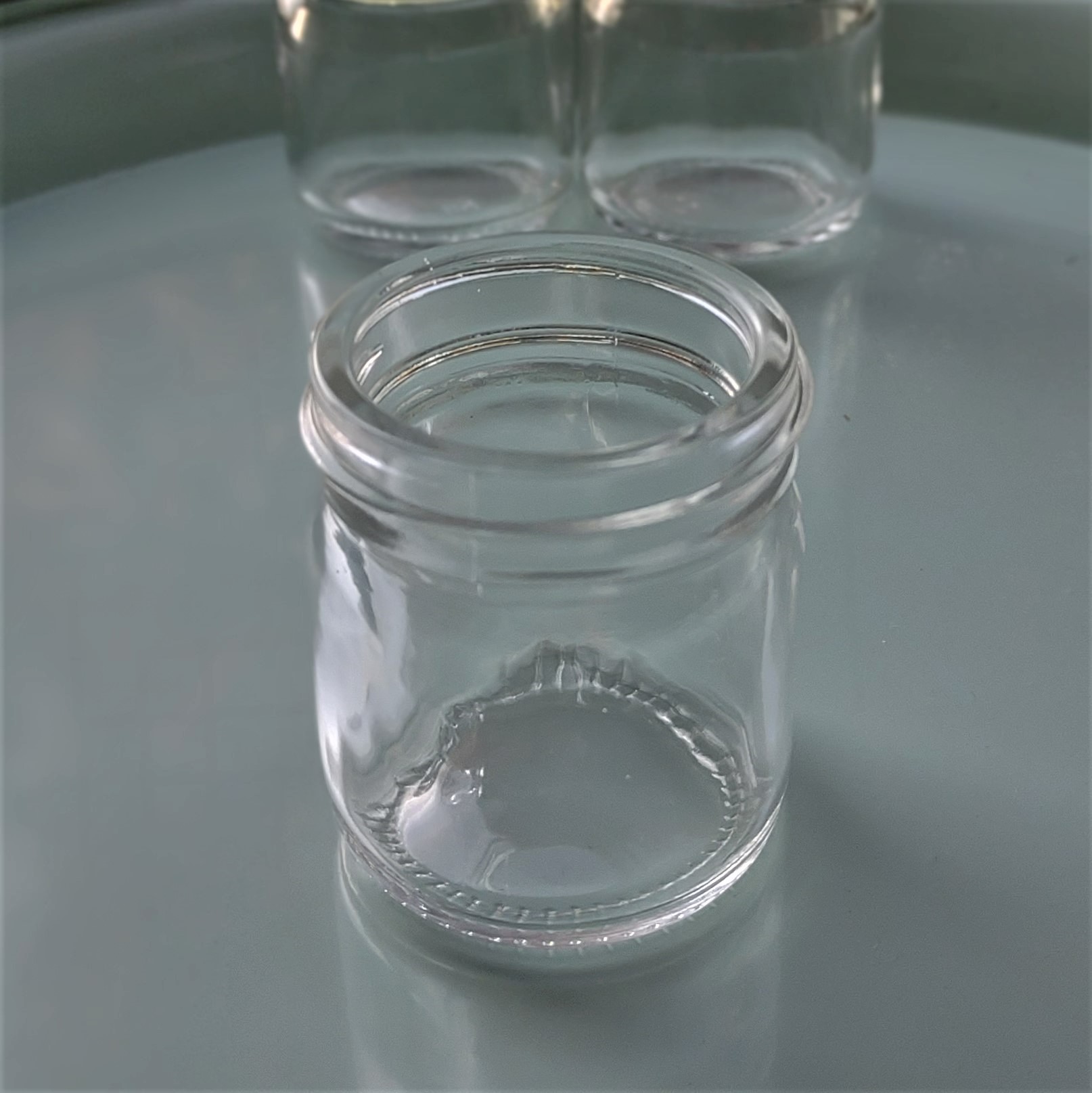 GlassMini Jar *No Lid*. 1803 Candles Best Scented Soy Candles!