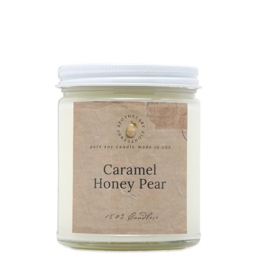 Limited Edition 9oz-Caramel Honey Pear WC Brown Label