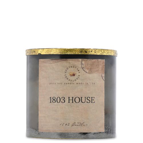 Tin with Gold Rim 10oz-1803 House GR Brown Label