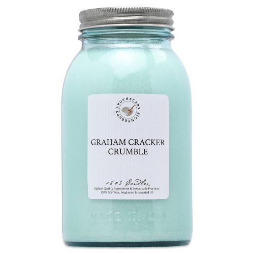 Limited Edition Blue Jar-Graham Cracker Crumble 25oz Gray Stripe