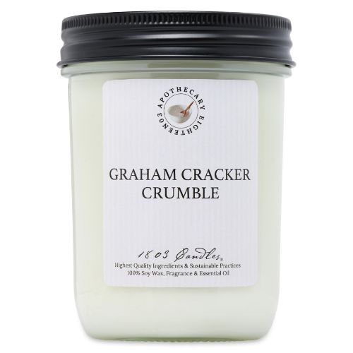 14oz. Jar-Graham Cracker Crumble Gray Stripe