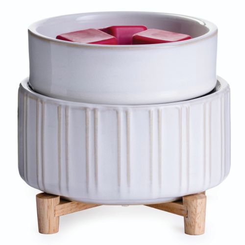 Wax Warmer-Ceramic & Wood 2 in 1 Classic. 1803 Candles - Best Scented Soy  Candles!