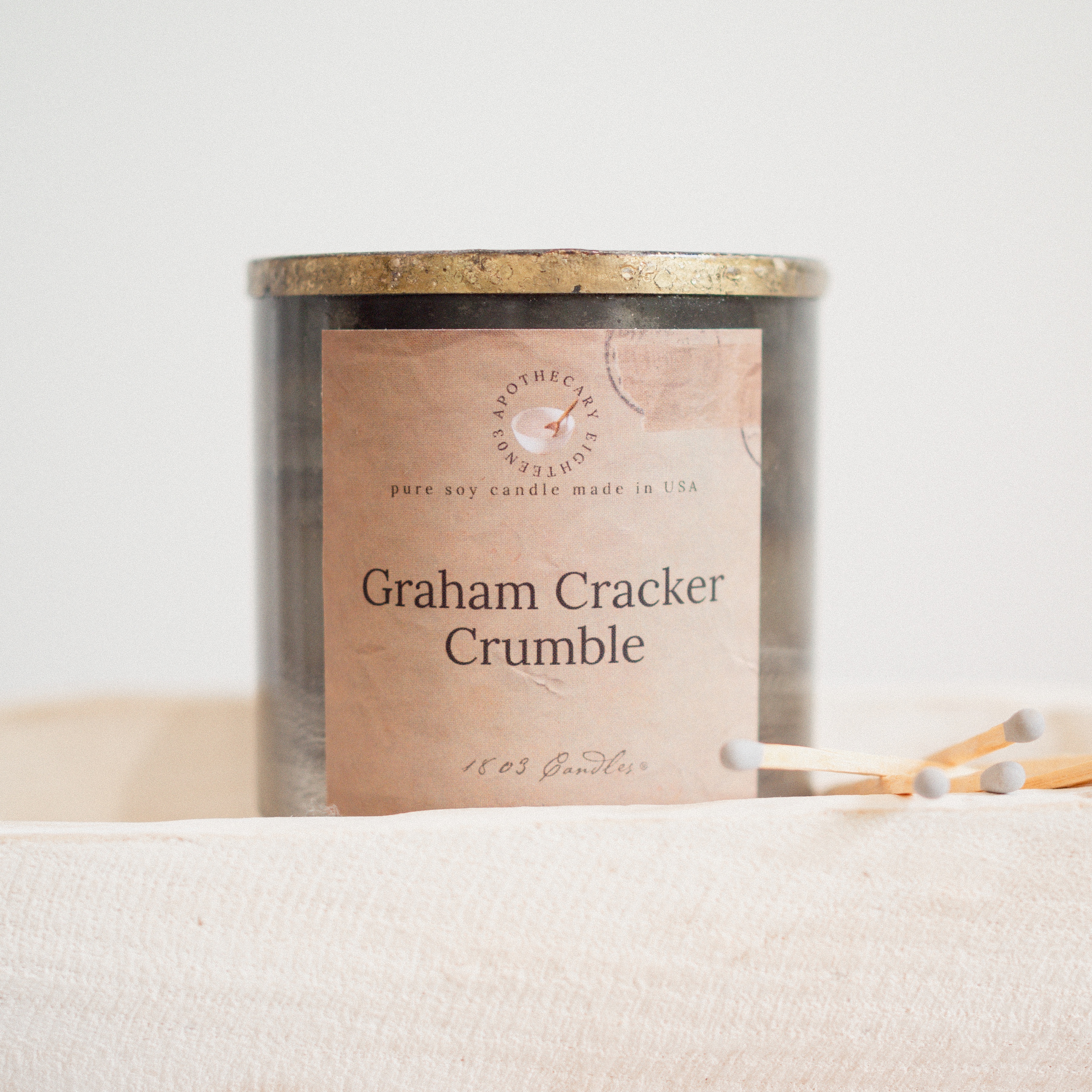 Tin with Gold Rim 10oz-Graham Cracker Crumble. 1803 Candles - Best ...