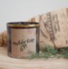 Tin with Gold Rim 10oz-Mistletoe Kisses GR Brown Label