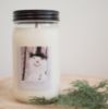 Limited Edition Quart Jar-Snowman Village 32oz Border Label