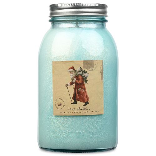 Limited Edition Blue Jar-Red Coat Santa 25oz.