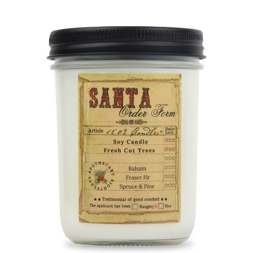 14oz. Jar-Santa's List-Fresh Cut Trees