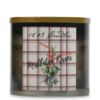 Tin with Gold Rim 10oz-Mistletoe Kisses Plaid