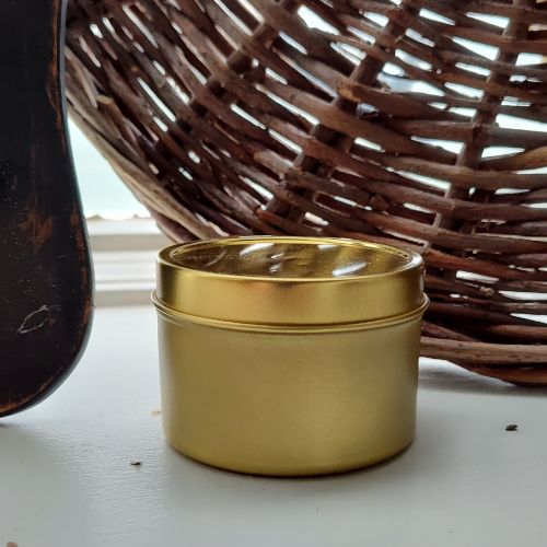 Home-Gold Tin Container