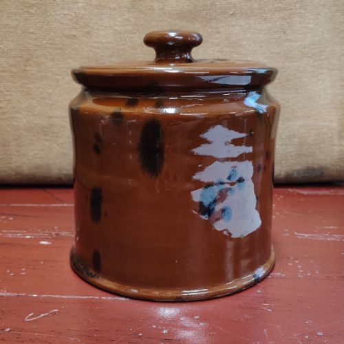 Home-Primitive Crock with Bonus Lid