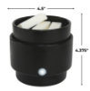Matte Black Multifunctional Wax Warmer