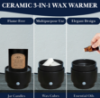 Matte Black Multifunctional Wax Warmer