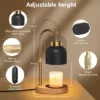 Wax Warmer-Black Modern Candle Warmer Lamp with Timer
