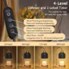 Wax Warmer-Black Modern Candle Warmer Lamp with Timer