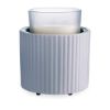 Wax Warmer-Fluted Crock Candle Warmer
