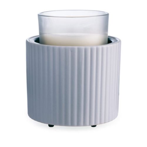 Wax Warmer-Fluted Crock Candle Warmer