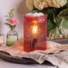Wax Warmer-Vintage Pink Parisian Glass