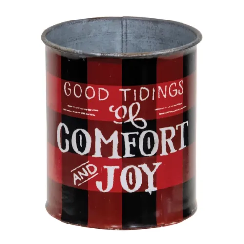 Holiday-Buffalo Check Bucket