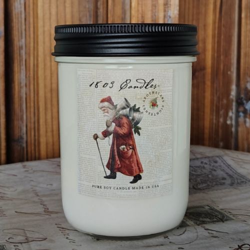 14oz. Jar-Santa with Bells