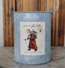 20oz. Tin Bucket Candle-Santa with Bells
