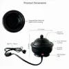 Black Ceramic Wax Warmer