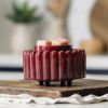 Wax Warmer-Burgundy Ridges Fan