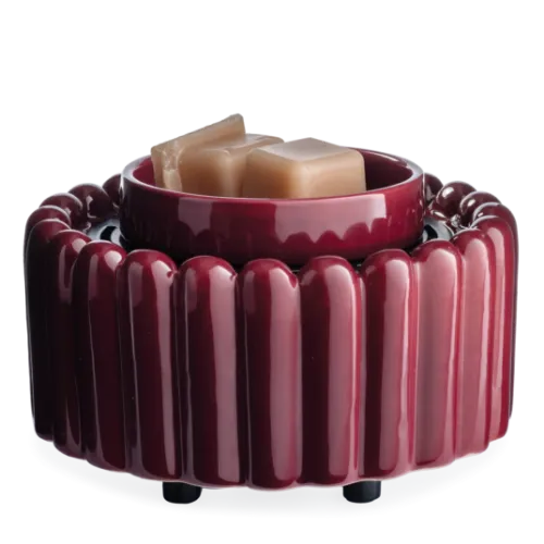 Wax Warmer-Burgundy Ridges Fan