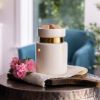 Wax Warmer-White & Gold Illumination