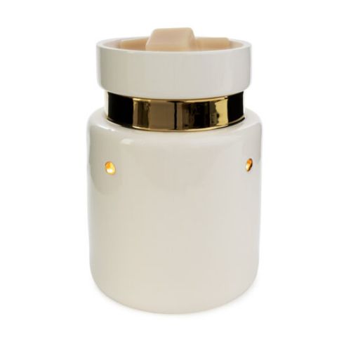 Wax Warmer-White & Gold Illumination